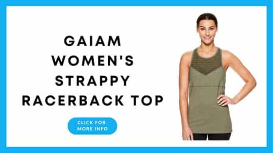Yoga Tops With Built In Bra - Gaiam Womens Strappy Racerback Yoga Tank Top