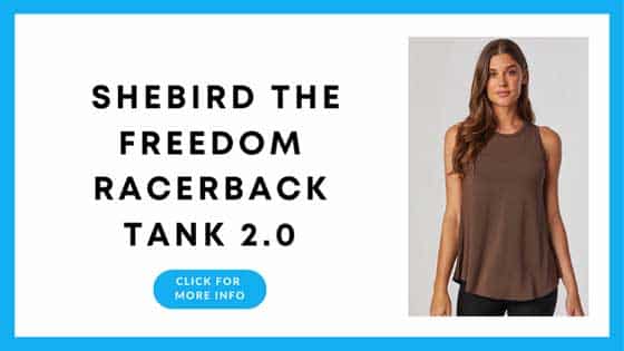 Yoga Tops With Built In Bra - SheBird The Freedom Racerback Tank 2.0