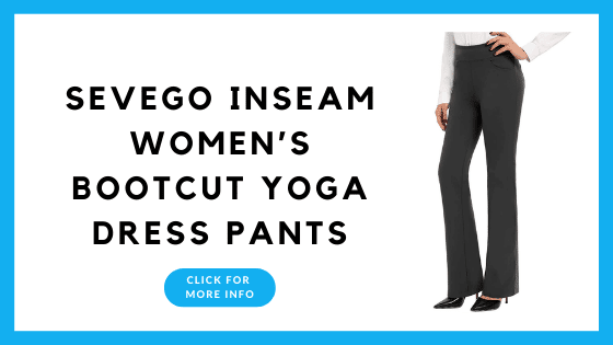 Best Yoga Dress Pants - SEVEGO Inseam Women’s Bootcut Yoga Dress Pants